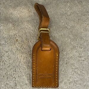 Vintage Louis Vuitton Small Luggage Tag in Vachetta Leather (16G)